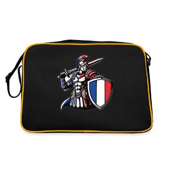 Gladiateur France 3 - Sac Retro - noir/or - Dos