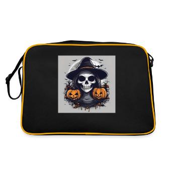 Pumpkin King : Votre t-shirt pour la saison effrayante - Sac Retro - noir/or - Dos