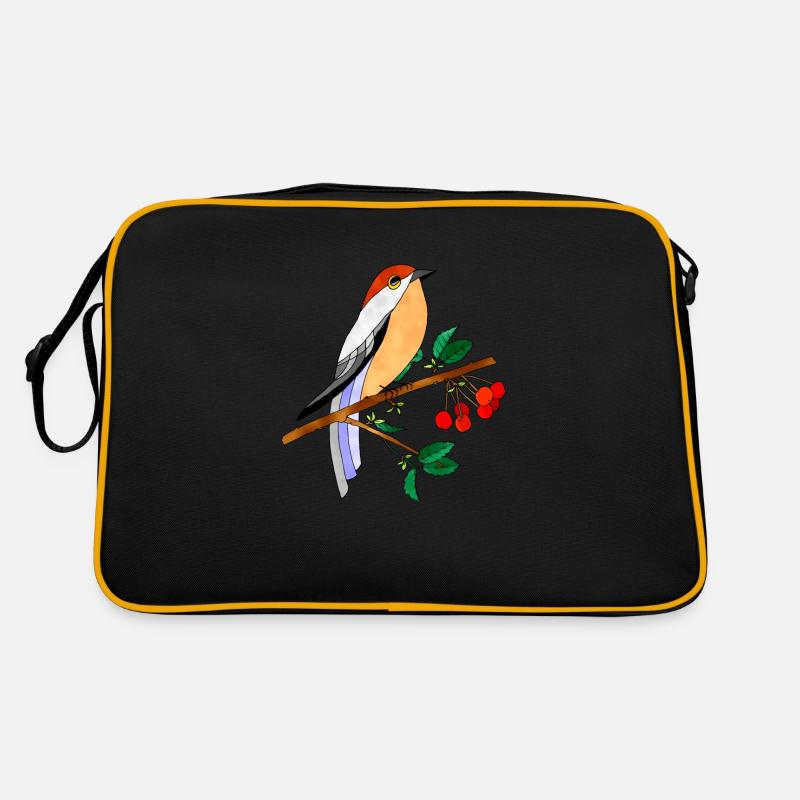 Bunter Vogel Retro Tasche