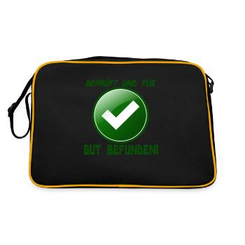 Tested and found to be GOOD - Retro Bag - black/gold - Back