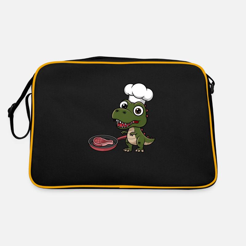 T-Rex Dinosaur Kids Tshirt Retro Bag