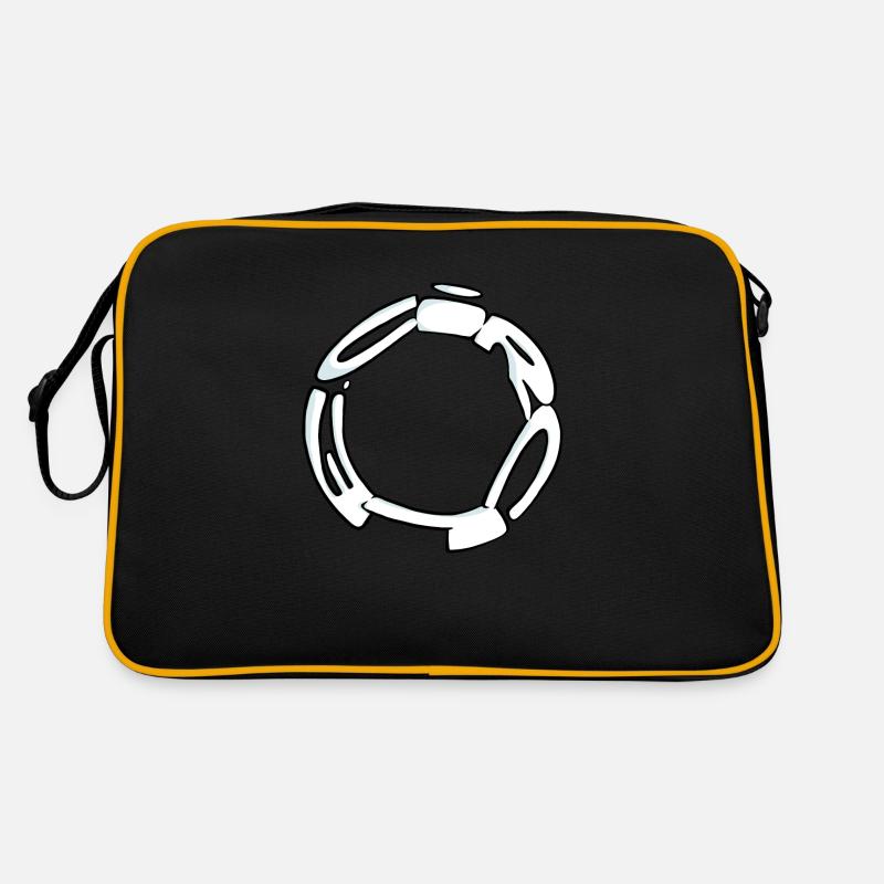 Graff Circle (Black & White) Retro Bag