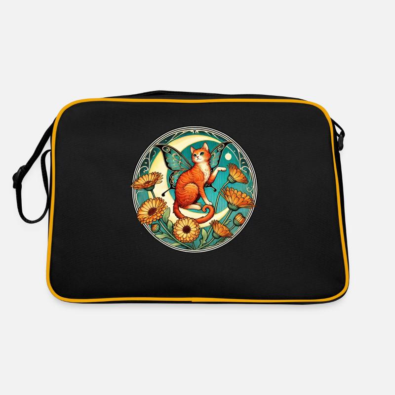 Ingwer Katze Fee Retro Tasche