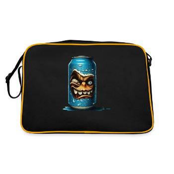 Scary Beer - Retro Tasche - Schwarz/Gold - Hinten