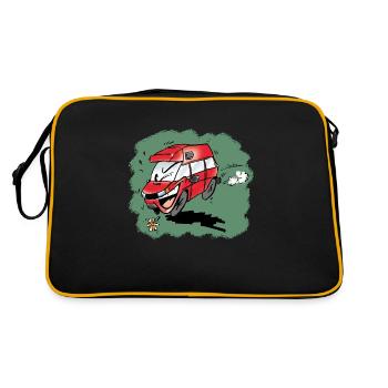 Van humoristique fond vert - Sac Retro - noir/or - Dos