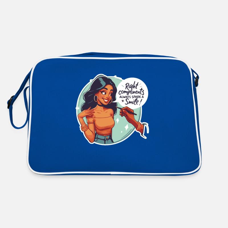 Right compliments always spark a smile Sac Retro