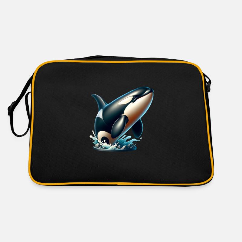 Orca Wal Retro Tasche