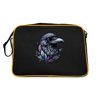 Corbeau mystique - Sac Retro - noir/or - Dos