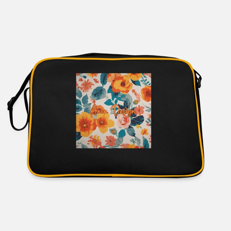 Blumen Retro Tasche