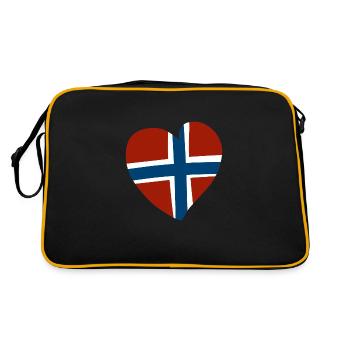 Norway Heart - Retro Bag - black/gold - Back
