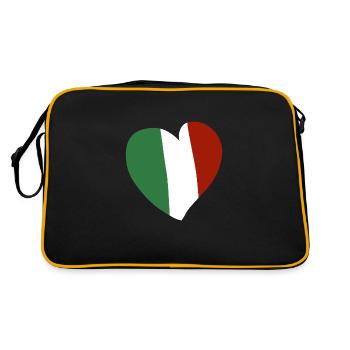 Italy Heart - Retro Bag - black/gold - Back