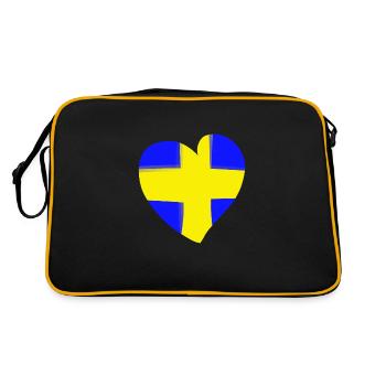 Sweden Heart - Retro Bag - black/gold - Back