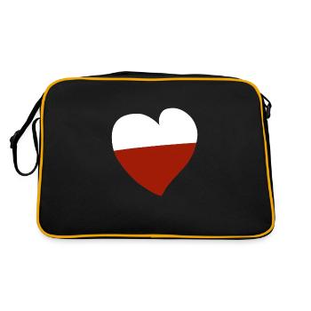 Poland Heart - Retro Bag - black/gold - Back