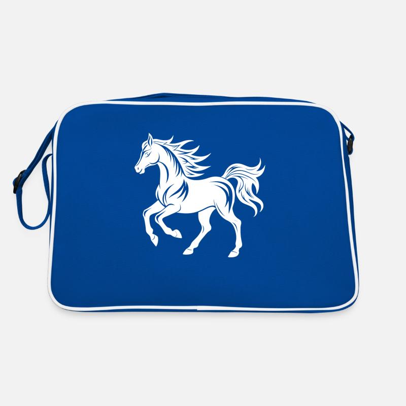 Silhouette de cheval élégante Sac Retro
