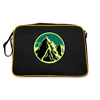 Montagnes Montagnes - Sac Retro - noir/or - Dos