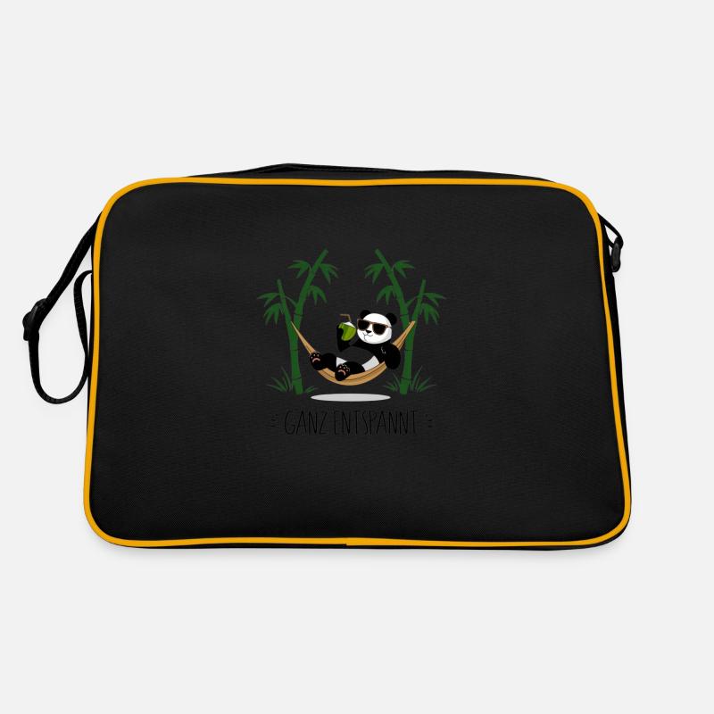 Completely relaxed - Panda Retro Bag