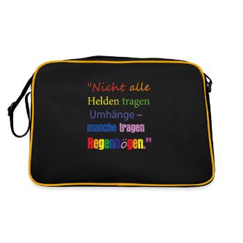 Rainbow Cloak - Retro Bag - black/gold - Back