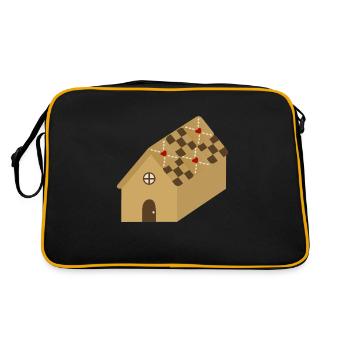 Maison en pain d’épices - Sac Retro - noir/or - Dos