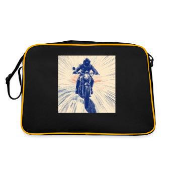 Motocyclette - Sac Retro - noir/or - Dos
