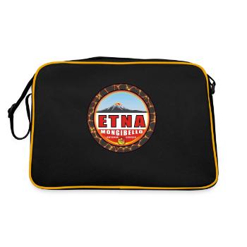 Etna Sicile Mongibello Catane - Sac Retro - noir/or - Dos