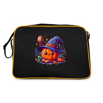 Petite Citrouille Sorcière d'halloween - Sac Retro - noir/or - Dos