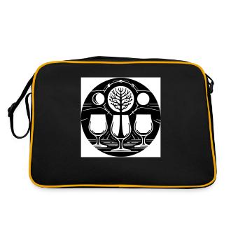 Yggdrasil - Retro Tasche - Schwarz/Gold - Hinten