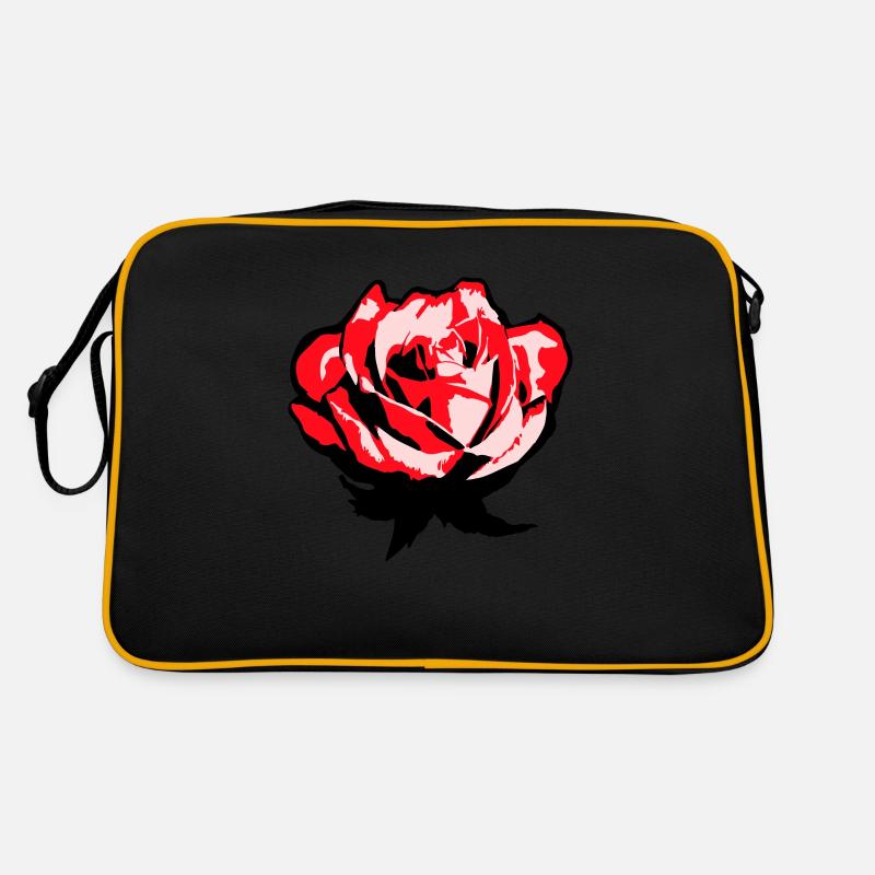Pretty Beautiful Rose Blossom Leaf Roses Romantic Retro Bag