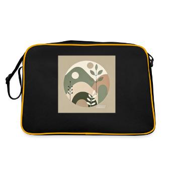 Botanical Minimalism - Retro Bag - black/gold - Back