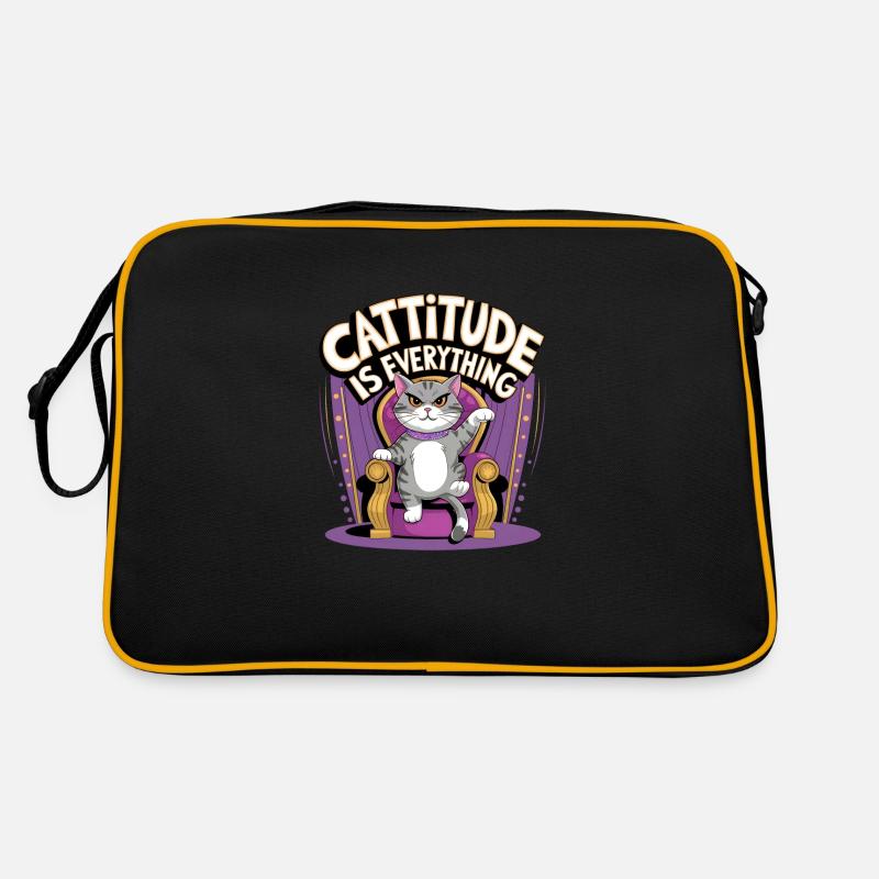 Cattitude is Everything Retro Bag
