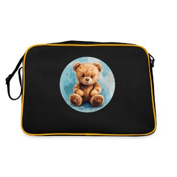 Favorite bear: Cuddle time guaranteed! - Retro Bag - black/gold - Back