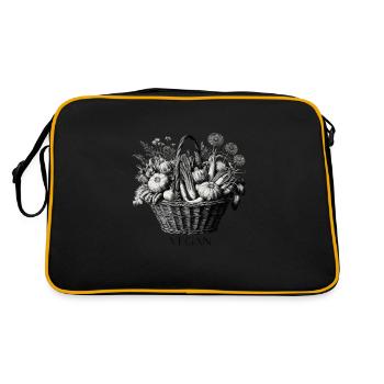 Vegan - Retro Bag - black/gold - Back