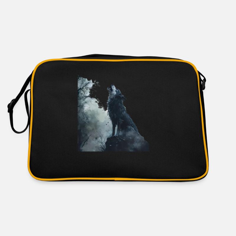 Wer hat Angst vom bösen Wolf? Retro Tasche