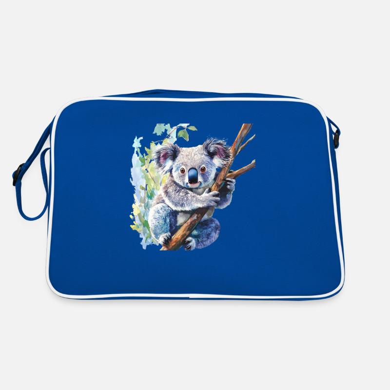 The koala bear looks cute Retro Bag