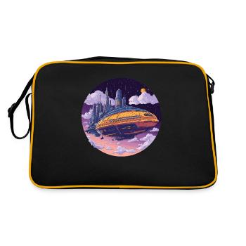 Future City: Departure into the world of tomorrow! - Retro Bag - black/gold - Back