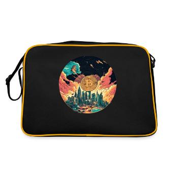 Bitcoin City: The Future of Digital Currency! - Retro Bag - black/gold - Back