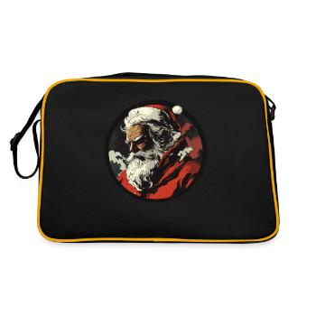 Le Père Noël réfléchi - Sac Retro - noir/or - Dos