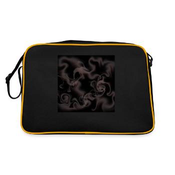 Fog on a black background! - Retro Bag - black/gold - Back