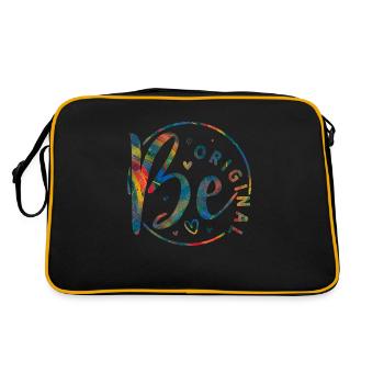 Be original vector design symbol retro quote label - Retro Bag - black/gold - Back