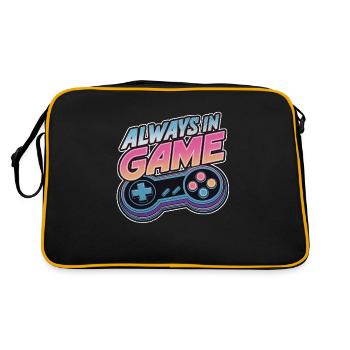 Always in the game - Video game - Gamer - Retro Bag - black/gold - Back