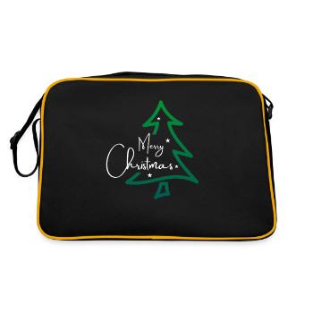 Joyeux sapin de Noël - Sac Retro - noir/or - Dos