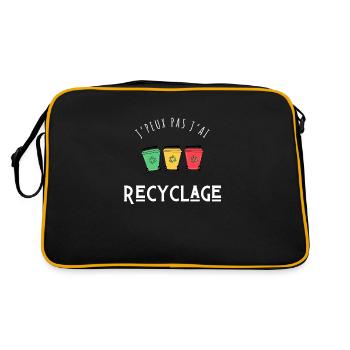 J’peux pas j’ai recyclage - Sac Retro - noir/or - Dos