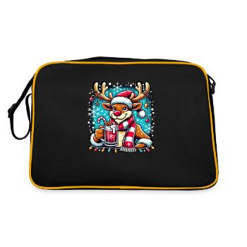 Vin chaud Renne Noël Cadeau secret du Père Noël - Sac Retro - noir/or - Dos
