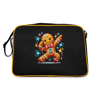 Pain d’épice Noël style cool danse - Sac Retro - noir/or - Dos