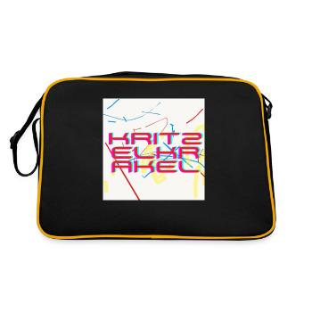 Gribouillis Doodle - Sac Retro - noir/or - Dos