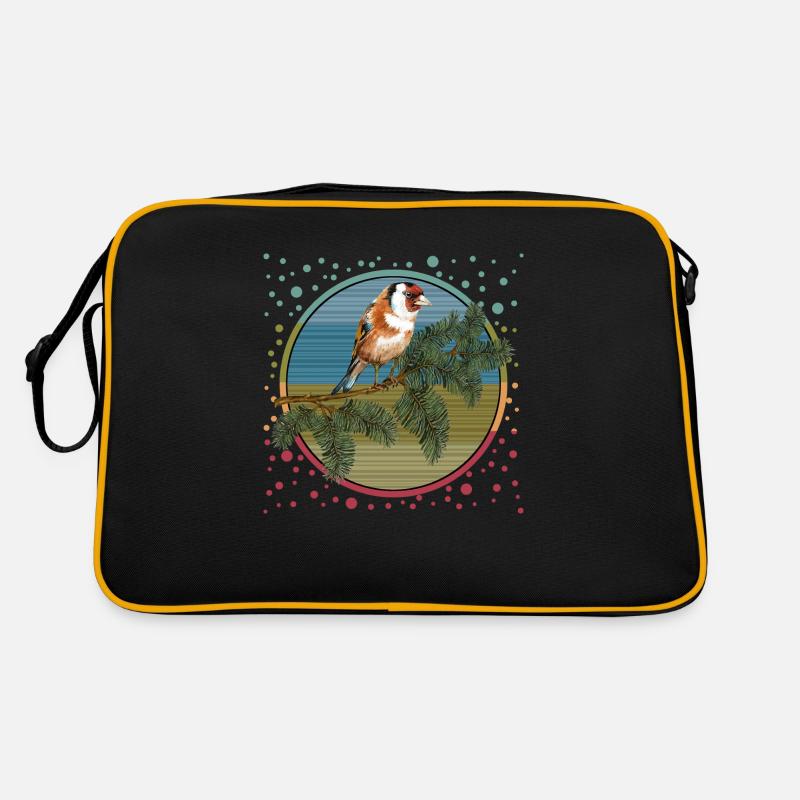 Bunter Vogel Retro Tasche