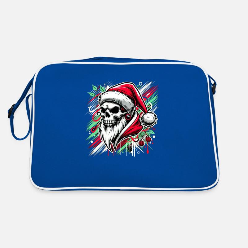 Crâne de joyeux Noël Sac Retro