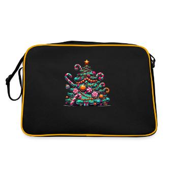 Fir tree - Retro Bag - black/gold - Back
