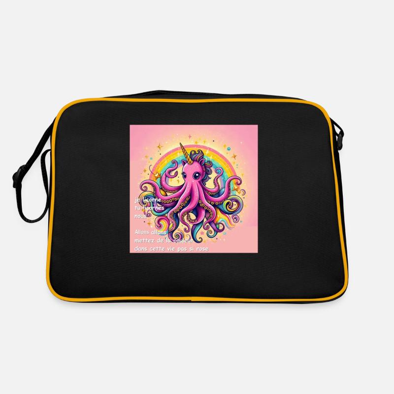 OIcdsG1 6 - Retro Tasche - Schwarz/Gold