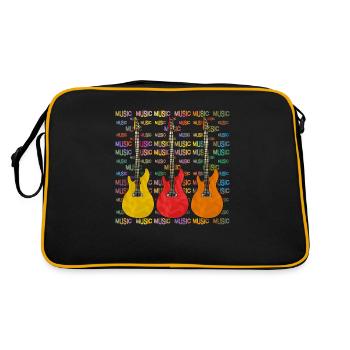 Guitares - Sac Retro - noir/or - Dos