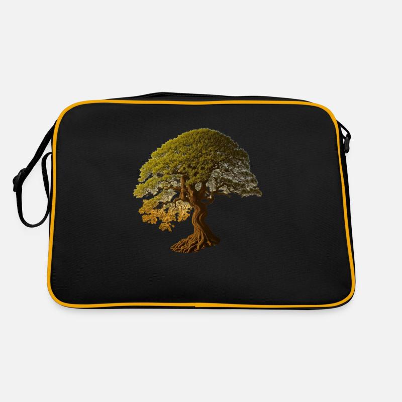 Tree deciduous tree in warm shades Retro Bag